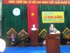 Thạc sĩ Phạm Kim Thành - Bí thư chi bộ - HT phát biểu trong lễ khai giảng 2012-2013